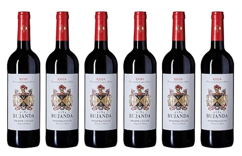 6x 0,75l - 2022er - Viña Bujanda - Tempranillo - Tinto Joven - Rioja D.O.Ca. - Spanien - Rotwein trocken von Viña Bujanda