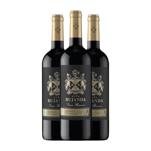 Viña Bujanda Tempranillo Rioja Große Reserve 75 cl (Schachtel mit 3 Flaschen von 75 cl) von Viña Bujanda