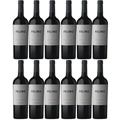 Vina Cobos Felino Cabernet Sauvignon Mendoza Rotwein Wein vegan trocken Argentinien I Versanel Paket (12 x 0,75l) von Vina Cobos