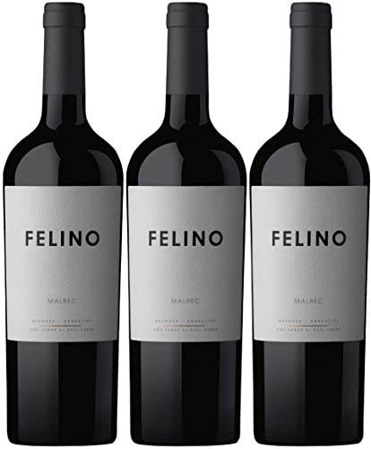 Vina Cobos Felino Malbec Mendoza Rotwein trocken Argentinien 1,5 l Magnumflasche I Visando Paket (3 x 1,5l) von Vina Cobos