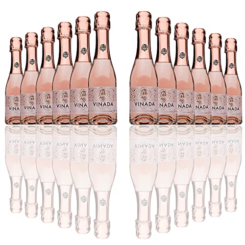 VINADA - Sparkling Rose Mini (0% Alc.) - 200 ml (12 Glass Bottles) von Vinada