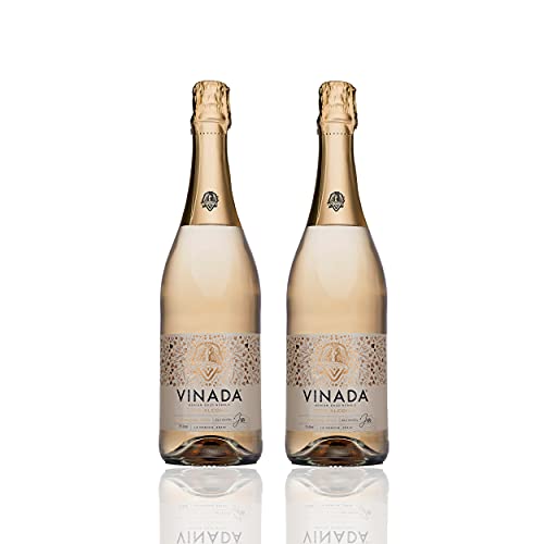 VINADA - AMAZING AIREN GOLD - Zero Alcohol Wine - 750 ml (2 Glass Bottles) (Airen Gold) von Vinada