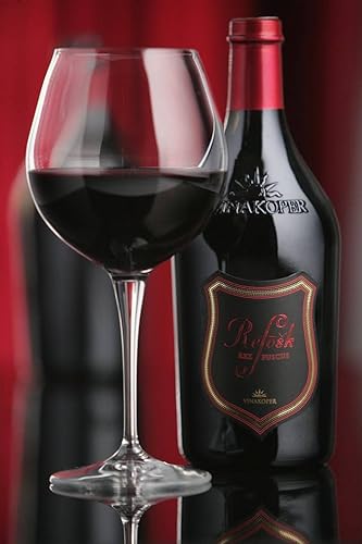 Vinakoper - Refošk Rex Fuscus 0,75 lt Barrique - der König der dunklen Weine bestens passender Rotwein zum Prsut-Prosciutto - EINWEG von Vinakoper