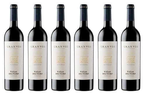 6x 0,75l - 2017er - Viñas del Vero - Gran Vos - Reserva - Somontano D.O.P. - Spanien - Rotwein trocken 6x 0,75l - 2017er - Viñas del Vero - Gran Vos - Reserva - Somontano D.O.P. - Spanien - Rotwein trocken von Vinas del Vero