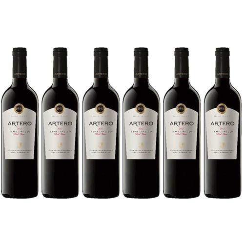 6x Bodegas Muñoz 'Artero Joven Tempranillo' Rotwein Trocken, 750 ml von Viñedos y Bodegas Muñoz