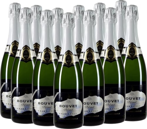 Bouvet Island Antarctic Demi-Sec - Bouvet Ladubay Schaumwein 12 x 0,75l VINELLO - 12 x Weinpaket inkl. kostenlosem VINELLO.weinausgießer von VINELLO