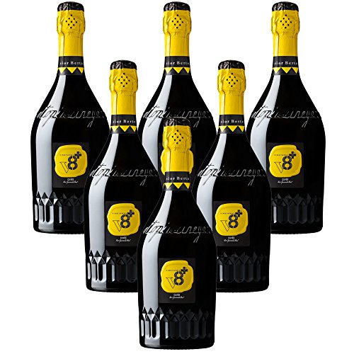 Sior Berto Cuvée Brut V8+ Spumanti Vineyards Sparkling Wine Brut 6 X 75 cl. Italienischer Sekt von Vineyeards V8+