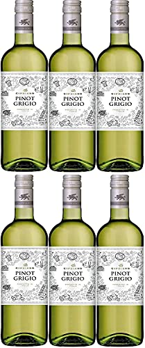 Cipriano Pinot Grigio Venezie Weißwein italienischer Wein trocken DOC Italien I Visando Paket (6 Flaschen) von Vini Cipriano