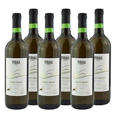 Italienischer Stillwein - Pinot Grigio delle Venezie DOC – Weißwein Bio Vegan (6 x 0.75 l) von Vino Eli.D