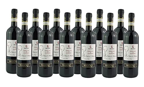 Italienischer Rotwein Trocken Morellino di Scansano D.O.C.G. Biologisch Toskana (12 x 0.75 l) von Vino Eli.D