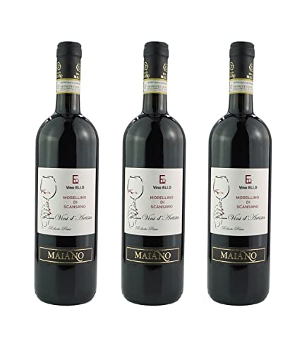 Italienischer Rotwein Trocken Morellino di Scansano D.O.C.G. Biologisch Toskana (3 x 0.75 l) von Vino Eli.D