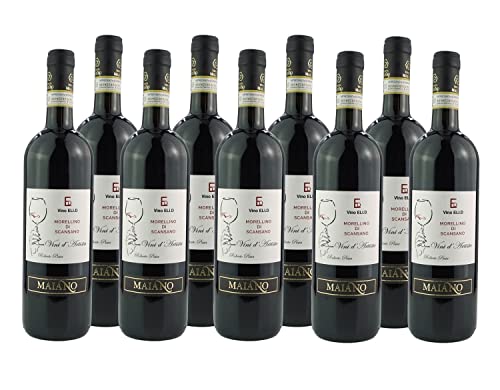 Italienischer Rotwein Trocken Morellino di Scansano D.O.C.G. Biologisch Toskana (9 x 0.75 l) von Vino Eli.D