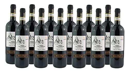 Toskanischer trocken Rotwein - Chianti Colli Fiorentini - Bio Italien (12 x 0.75 l) von Vino Eli.D