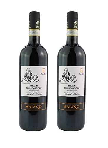 Toskanischer trocken Rotwein - Chianti Colli Fiorentini - Bio Italien (2 x 0.75 l) von Vino Eli.D