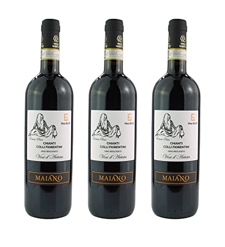Toskanischer trocken Rotwein - Chianti Colli Fiorentini - Bio Italien (3 x 0.75 l) von Vino Eli.D