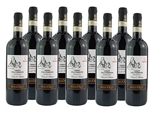 Toskanischer trocken Rotwein - Chianti Colli Fiorentini - Bio Italien (9 x 0.75 l) von Vino Eli.D