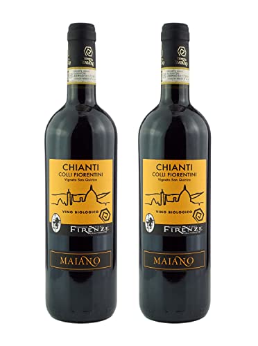 Italienischer Rotwein Trocken - Chianti colli Fiorentini - Biologisch Toskana (2 x 0.75 l) von Vino Eli.d