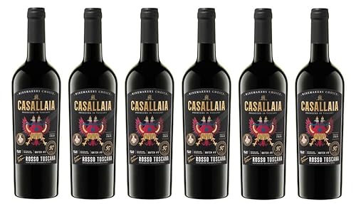 6x 0,75l - Vino Pellegrino - Casallaia - Rosso - Toscana I.G.P. - Italien - Rotwein halbtrocken von Vino Pellegrino