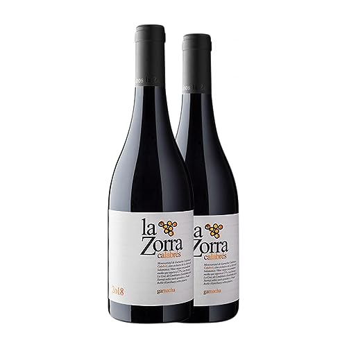 Vinos La Zorra Garnacha Calabrés Vino de Calidad Sierra de Salamanca Eiche 75 cl (Schachtel mit 2 Flaschen von 75 cl) von Vinos La Zorra