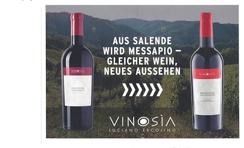 6 Fl. Salende Primitivo Appassimento IGT 2020 von Vinosia in Original-Holzkiste (6 x 0,75l) im Sparpack, sensationeller Rotwein aus Apulien von Vinosia