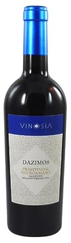 Dazimos (Collezione Salende) Primitivo & Negroamaro IGT 2021 von Vinosia (1x0,75l), exzellenter Rotwein aus Apulien von Vinosia