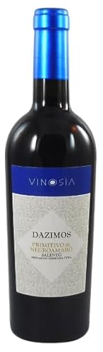 Dazimos (Collezione Salende) Primitivo & Negroamaro IGT 2021 von Vinosia (1x0,75l), exzellenter Rotwein aus Apulien von Vinosia