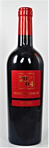 Est. 2004 Primitivo Merlot IGT 2019 von Vinosia - Apulien (1x0,75l), trockener Rotwein aus Apulien von Vinosia