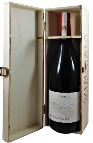 Rajamagra Taurasi Riserva DOCG 2015 Magnum von Vinosia in Original-Holzkiste (extrem limitiert) (1x1,5l)), genialer trockener Rotwein aus Kampanien von Vinosia