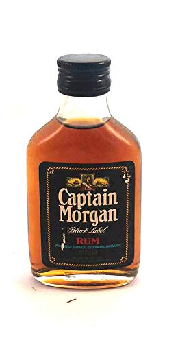 Captain Morgan Blue Label Jamaica Rum [MINIATURE - 5cls] in einer Geschenkbox, da zu 3 Weinaccessoires, 1 x 50ml von Vintagewinegifts