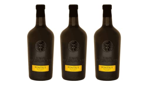 Vinum Hadrianum PONTIUS 2020 Montonico Superiore Abruzzo DOC Mazeriert | Farbe Bernstein (Orange Wine) | Gereift in Lehmamphoren | 25,36 Unzen (750 ml) - 3 Flasche von Vinum Hadrianum