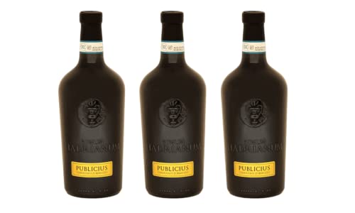 3PCs Bottles Vinum Hadrianum PUBLICIUS 2021 Cerasuolo DOC Wein in Lehmamporen gereift | Trauben 100% Montepulciano DOC | 25,36 Unzen - 750 ml Each Bottle von Vinum Hadrianum
