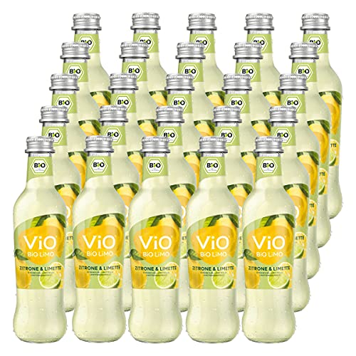 Vio Bio Limo Zitrone & Limette 25 Flaschen je 0,3l inc. MEHRWEG PFAnD von VIO