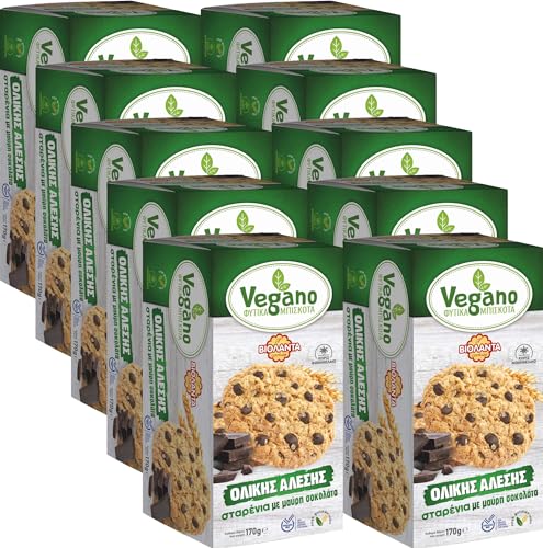 Cookies Vegane Vollkorn-Kekse mit Schokoladenstückchen 1700g aus Griechenland von Violanta