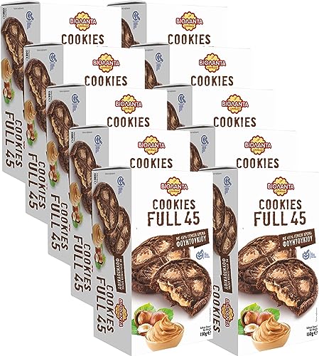 Cookies gefüllte Kekse mit 45% Haselnusscreme 1500g aus Griechenland von Violanta