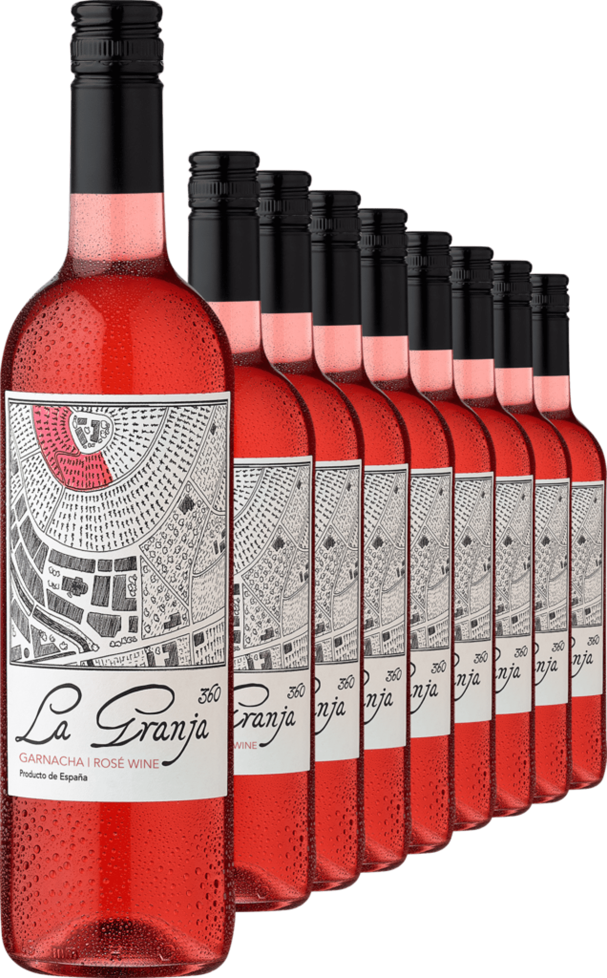 2023 La Granja 360° Garnacha Rosado im 9er-Vorratspaket von Virgen del Aguila