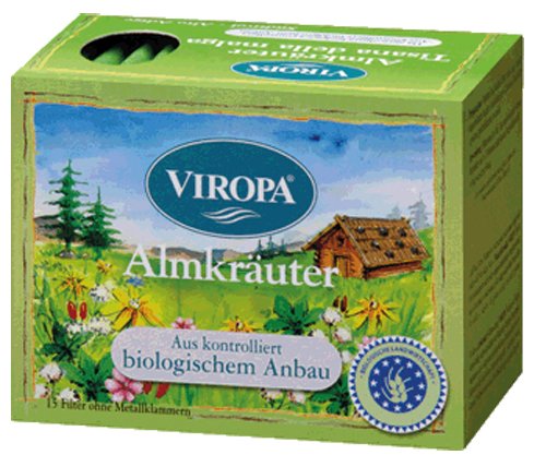 Almkräuter Bio Tee 3er Pack à 15 Teebeuteln VIROPA von Viropa