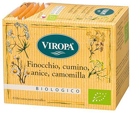 Fenchel, Kümmel, Anis, Kamille Tee Bio 15 Filterbeutel - Viropa von Viropa