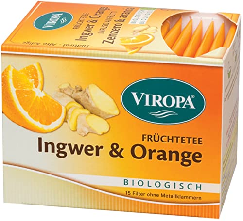 Ingwer & Orange Tee Bio 15 Filterbeutel - Viropa von Viropa