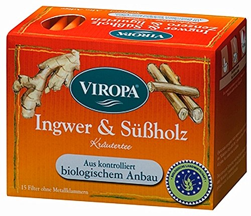 Ingwer & Süßholz Tee Bio 15 Filterbeutel - Viropa Südtirol von Viropa