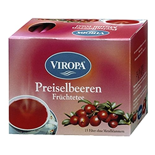 Preiselbeeren Früchtetee 15 Filterbeutel - Viropa von Viropa