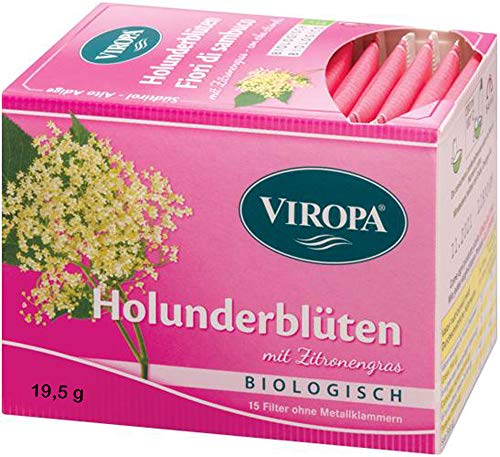 VIROPA Holunderblüten Bio Tee 1 Pkg. à 15 Tb, 19,5 g von Viropa