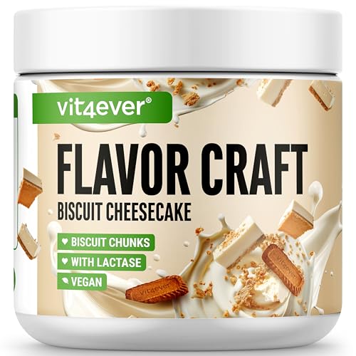 Geschmackspulver Biscuit Chessecake mit extra vielen Chunks - 250 g - Leckerer Geschmack und Süße - Vielseitig einsetzbar für Lebensmittel & Getränke - Flavour Powder - FLAVOR CRAFT Geschmackspulver Biscuit Chessecake mit extra vielen Chunks - 250 g - Leckerer Geschmack und Süße - Vielseitig einsetzbar für Lebensmittel & Getränke - Flavour Powder - FLAVOR CRAFT von Vit4ever