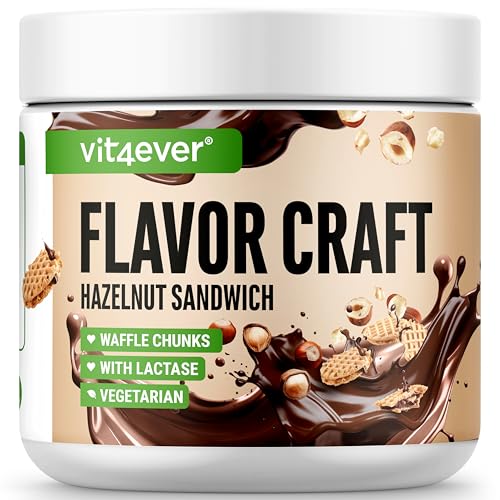 Geschmackspulver Hazelnut Sandwich mit extra vielen Chunks - 250 g - Leckerer Geschmack und Süße - Vielseitig einsetzbar für Lebensmittel & Getränke - Flavour Powder - FLAVOR CRAFT Geschmackspulver Hazelnut Sandwich mit extra vielen Chunks - 250 g - Leckerer Geschmack und Süße - Vielseitig einsetzbar für Lebensmittel & Getränke - Flavour Powder - FLAVOR CRAFT von Vit4ever