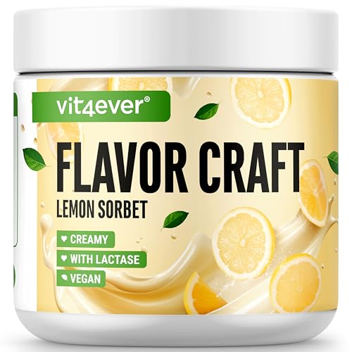 Geschmackspulver Lemon Sorbet 250 g - Leckerer Geschmack und Süße - Vielseitig einsetzbar für Lebensmittel & Getränke - Flavour Powder - FLAVOR CRAFT Geschmackspulver Lemon Sorbet 250 g - Leckerer Geschmack und Süße - Vielseitig einsetzbar für Lebensmittel & Getränke - Flavour Powder - FLAVOR CRAFT von Vit4ever