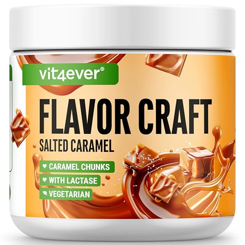 Geschmackspulver Salted Caramel mit extra vielen Chunks - 250 g - Leckerer Geschmack und Süße - Vielseitig einsetzbar für Lebensmittel & Getränke - Flavour Powder - FLAVOR CRAFT Geschmackspulver Salted Caramel mit extra vielen Chunks - 250 g - Leckerer Geschmack und Süße - Vielseitig einsetzbar für Lebensmittel & Getränke - Flavour Powder - FLAVOR CRAFT von Vit4ever