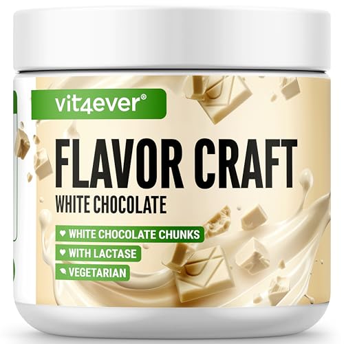 Geschmackspulver White Chocolate mit extra vielen Chunks - 250 g - Leckerer Geschmack und Süße - Vielseitig einsetzbar für Lebensmittel & Getränke - Flavour Powder - FLAVOR CRAFT Geschmackspulver White Chocolate mit extra vielen Chunks - 250 g - Leckerer Geschmack und Süße - Vielseitig einsetzbar für Lebensmittel & Getränke - Flavour Powder - FLAVOR CRAFT von Vit4ever