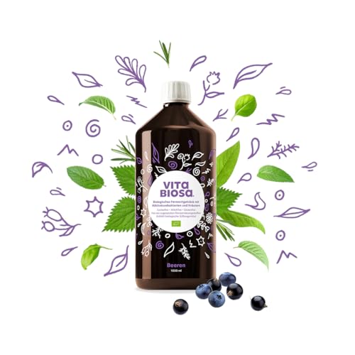 Vita Biosa Beeren 1 L in Bio Qualität - süß-saure Variante mit Aronia Konzentrat, Johannisbeersaft und Heidelbeersaft - in der beliebten 1000 ml Flasche Vita Biosa Beeren 1 L in Bio Qualität - süß-saure Variante mit Aronia Konzentrat, Johannisbeersaft und Heidelbeersaft - in der beliebten 1000 ml Flasche von Vita Biosa