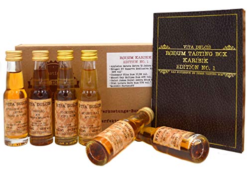 Vita Dulcis Rum Tasting Probierset Edition Karibik No. 1 | 6x0,02l mit Verkostungsbooklet | Probier Set | Rum Set von Vita Dulcis
