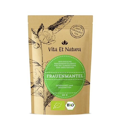 Vita Et Natura® BIO Frauenmantel für Frauenmanteltee - 100% biologisch & naturbelassen - 60g lose Frauenmantelkraut - Alchemilla Vulgaris von Vita Et Natura