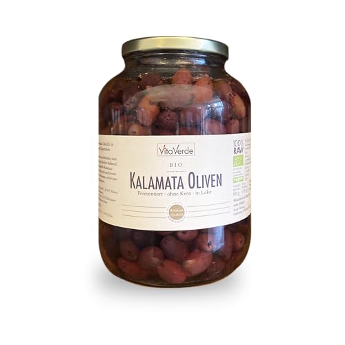 Vita Verde Bio Kalamata Oliven ohne Kern 850 g in Lake von Vita Verde